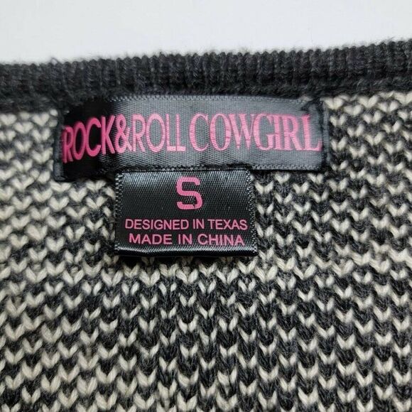 RoCk & Roll Cowgirl Women's Mexican Poncho Size Small Open Front - Picture 3 of 7